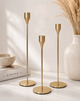 Набір підсвічників свічників 3 штуки Золоті - изображение 1