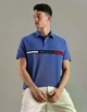 Чоловіча футболка поло Tommy Hilfiger, regular fit, з написом, синя, розмір M - изображение 1