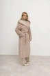 Женское двустороннее пальто с капюшоном и поясом ALBERTO BINI MKALB202-351 - 44/46, Бежевий - изображение 1