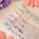 Гель с сухоцветами VALERI Builder Gel Flower 01, светло-синий, 15 мл - изображение 5