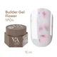 Гель с сухоцветами VALERI Builder Gel Flower 04, светло-розовый, 15 мл - изображение 1