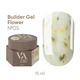 Гель с сухоцветами VALERI Builder Gel Flower 05, светло-желтый, 15 мл - изображение 1