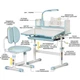 Комплект меблів Evo-Kids (стіл+стілець+полиця+лампа) BD-24 Blue (арт. BD-24 BL) - зображення 3