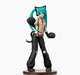 Фигурка Hatsune Miku Kitty Cat 23 см аниме коллекционная статуэтка для ценителей японской поп культуры и вокалоидов с оригинальным дизайном котика для интерьера и тематических полок фанатов серии Project DIVA детализированная модель - изображение 2