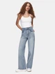 Женские голубые джинсы wide leg размер 32/32 - изображение 5