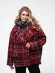 Жіноче демісезонне півпальто oversize зі знімним жилетом ALBERTO BINI MKALB201-90 - 40/42, Червоний - зображення 7