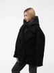 Жіноче демісезонне півпальто oversize зі знімним жилетом ALBERTO BINI MKALB201-90/3-4-10 - 40/42, Чорний - зображення 6