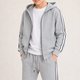 Спортивный костюм Dola Elvin для мальчика с капюшоном и лампасами, 122-128, Серый - изображение 5