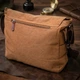 Большая сумка для ноутбука с клапаном из текстиля 21242 Vintage коричневая - изображение 4