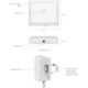 Точка доступа TP-Link Omada EAP650 D30-Outdoor Wi-Fi 6 AX3000 2.4/5 GHz 1xGbE PoE+ 4 антенны IP68 White - изображение 7