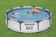 Каркасный бассейн Bestway Steel Pro MAX 56408 305×76 см 4678 л серый - изображение 3
