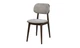 Стул Крис массив дерева орех ткань серо-бежевый 490x420x820 см - изображение 1