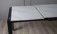 Стол обеденный ЛАРС раскладной белый мат керамика 1200/1700x800x750 черные ноги - изображение 8