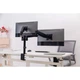 Кронштейн настільний OfficePro MA722B для двох моніторів 17"-32" до 9 кг VESA 100x100 Black - зображення 8