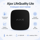 Беспроводной извещатель качества воздуха Ajax LifeQuality Lite Jeweller (8EU) 2 × CR123A Черный - изображение 1