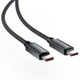 Кабель ACEFAST C19-03, Type-C to Type-C, 60W, 1.2m, Nylon Braid, Aluminum Alloy connectors, Black - изображение 4