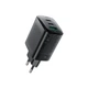 Мережевий зарядний пристрій ACEFAST A108 PD67W GaN (2*USB-C+USB-A) charger Black - изображение 3