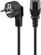 Кабель живлення пристроїв Lucom IEC(Schuko)-(C13) M/F 5.0m 90°/180° 3x1.00mm D=6.0mm Cu чорний(84.00.7220) - изображение 2