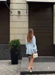 Жіноча сукня-комбінезон, з імітацією корсета, блакитний, розмір 48-52 (M-L) (арт. 0053BT) - изображение 3