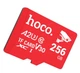 Карта памяти HOCO TF ultra-high-speed surveillance camera memory card MicroSDXC 256GB Class 10 UHS-I U3 V30 A2 Red - изображение 1