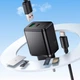 Сетевое зарядное устройство HOCO C157A GaN 30W (1USB + 1Type-C) с кабелем Type-C Black - изображение 8