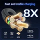Кабель ACEFAST C21-03 Fantasy Color USB-C to USB-C 60W 3A 1.2m Black / Grey - изображение 10