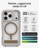 Чохол ZAGG Gear4 Rainier MagSafe KS для Iphone 17 Pro (6.3") Прозорий + Beige протиударний із підставкою - зображення 12