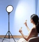 Професійна кругла 26 см LED лампа + штатив - зображення 3