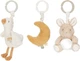 Zestaw 3 zawieszek Little Dutch Newborn Naturals Goose & Bunny (8713291884205) - obraz 1