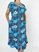 Халат з валаном Blue Triko 60-62 Блакитний 71220881-3 - зображення 4
