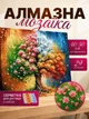 Набір алмазної мозаїки алмазна мозаїка вишивка 40х50 на підрамнику картина стразами пори року панно для ручної роботи повна викладка круглі алмази 29 кольорів набір для творчості декор інтер'єру антистрес алмазні стрази холст з клейовим шаром подарунок - зображення 1