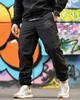 Спортивный костюм Stone Island из плащевки Crash, сетчатая подкладка, легкий, дышащий, анатомический крой, куртка на молнии Black XL - изображение 4