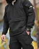 Спортивный костюм-анорак Stone Island из ткани Micro Rip-Stop, анатомический крой, Urban Style Black S - изображение 5