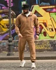 Спортивный костюм Stone Island из плащевки Crash, сетчатая подкладка, легкий, дышащий, анатомический крой, куртка на молнии Coyote XL - изображение 1