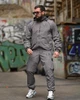 Спортивный костюм Stone Island из вареной плащевки Crash, сетчатая подкладка, легкий, дышащий, анатомический крой Gray XL - изображение 8