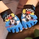 Рукавички велосипедні Sporty безтурботні дитячі спортивні Mouse Blue - зображення 2