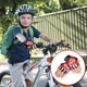 Перчатки велосипедные Sporty беспалые спортивные Wolf Red - изображение 8
