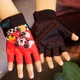 Перчатки велосипедные Sporty беспалые детские спортивные Mouse Red - изображение 3