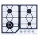Газовая варочная поверхность для кухни WEILOR GM W 604 WH, белая эмальрованная на 4 конфорки, газ-контроль - изображение 1
