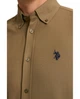 Рубашка мужская приталенная с длинным рукавом U.S. Polo Assn. PU-11949OLIVE M хаки (8684841250569) - изображение 6