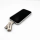 Портативний SSD Wibrand Wolf 512GB USB 3.2 Gen.2 Type-C/Type-A Read/Write 1000 MB/s Silver (KST-SC610-500G-CBK\/RD) - изображение 5