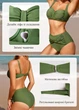 Раздельный купальник FS Vancavoo Women's Bikinis L Оливковый (10130) - зображення 5