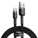 Кабель для быстрой зарядки Baseus Cafule Cable USB for Type-C 3A 1м Серо-Черный (CATKLF-BG1) - зображення 6