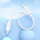 Силиконовый кабель Type-C to Type-C HOCO X122 Benefit 60W 3A 1m White (Быстрый кабель для зарядки ноутбука, планшета, телефона) - изображение 4