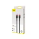 Кабель Type-C to Type-C Baseus Cafule PD2.0 100 W 2m Чорно-червоний/Шнур дріт тайпсі довгий швидке заряджання для ноутбука телеф - зображення 3