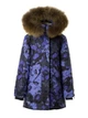 Пальто зимнее HUPPA VIVIAN 1 12490120-34483 фиолетовый с узором 122 см (4741632205581) - изображение 1