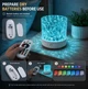 Ночник умный светильник Морская Волна RGB 16 цветов свечения с пультом настольный лед светильники с проекцией водяных волн настольный декоративный ночник - изображение 5