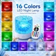 Ночник умный светильник Морская Волна RGB 16 цветов свечения с пультом настольный лед светильники с проекцией водяных волн настольный декоративный ночник - изображение 7