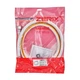 Шланг для газа 1/2"ГГ 400 см ZERIX ZHG-01-FF1/2"-400 ПВХ белый с желтой полосой (ZX6164) - изображение 3