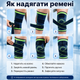 Бандаж на колено ортез коленного сустава ортопедический наколенник суппорт с фиксирующим ремнем фиксатор на колено набор 2 шт - изображение 2